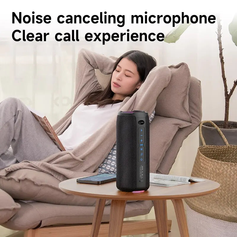 -S49PRO Portable Bluetooth Speaker 20W IPX6 Waterproof Powerful Sound Box Bass Boost Dual Pairing True Wireless Speaker